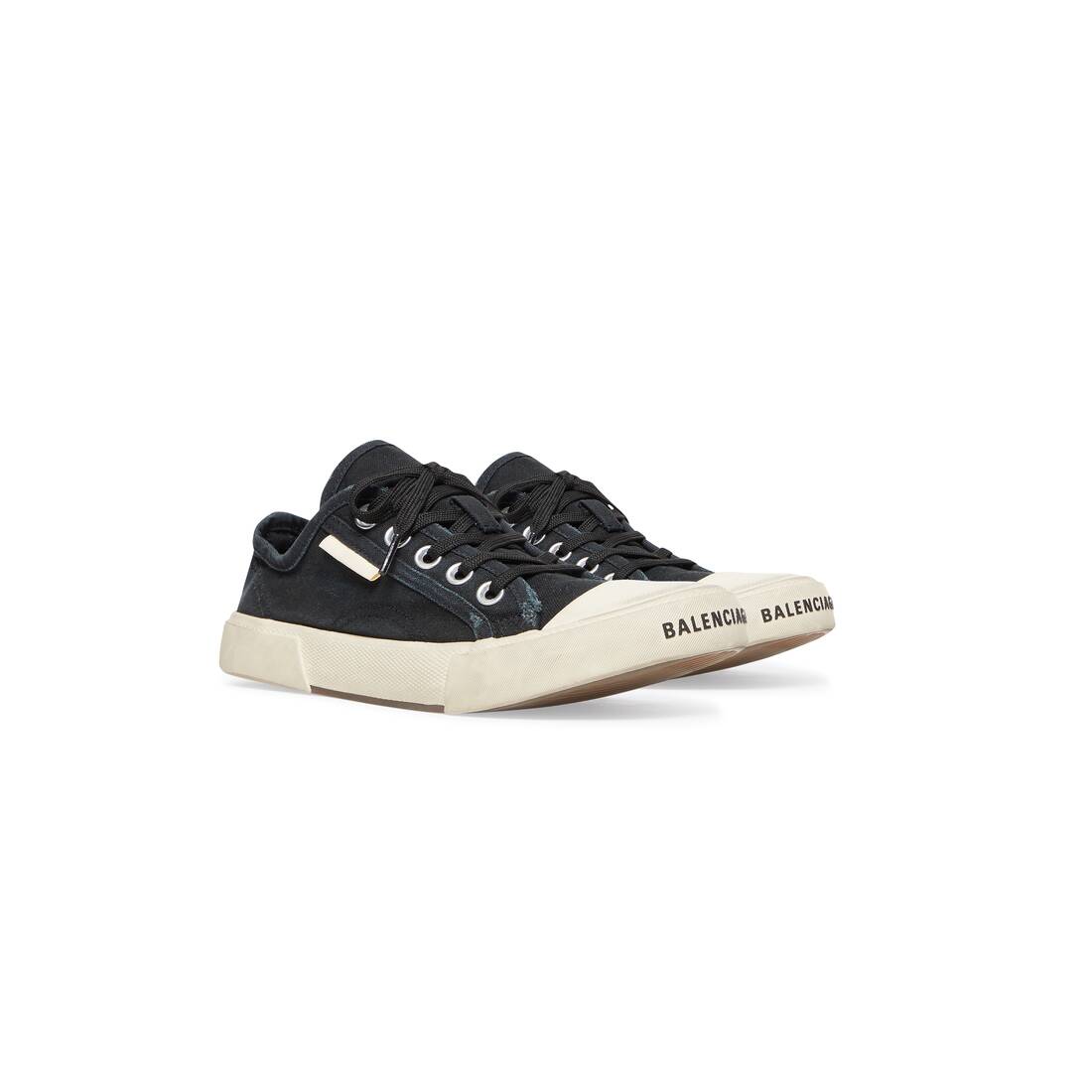 Men’s Paris Low Top Sneaker in Black - Image 2